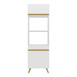 Paneleiro 2 Portas para Forno e Micro-ondas Veneza Gw Multimóveis Branca - 4