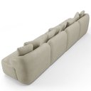 Ver imagem 6 de Sofá 5 Lugares para Sala de Estar Living 388cm Arlo F04 Veludo Bege - Lyam Decor