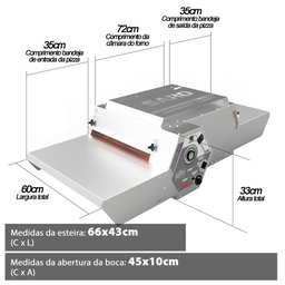 Forno De Pizza À Gás Saro Inox FE40 Com Visor Digital 220V - 3