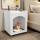 Ver imagem 2 de Mesa de Cabeceira Casinha de Cachorro/gato Pet Branco
