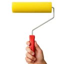 Ver mais imagens de Kit Rolo de Espuma Poliéster Amarela Superfícies Lisas 5 Cm, 9 Cm e 15 Cm
