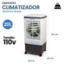 Ver imagem 3 de Climatizador de Ar Zelllox 20 Litros Zlx-20 80w