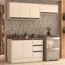 Ver imagem 1 de Armário de Cozinha Modulada 3 Peças 200cm com Tampo 250045 Koya Politorno
