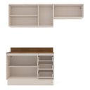 Ver imagem 6 de Armário de Cozinha Modulada 3 Peças 200cm com Tampo 250045 Koya Politorno
