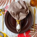 Ver imagem 1 de Kit Jogo Americano 4 Lugares Mesa Posta Cor Floral G 45x36cm