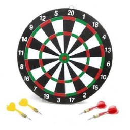 Jogo De Dardos Kit Alvo Com 4 Dupla Face Dardos Diversão - 2