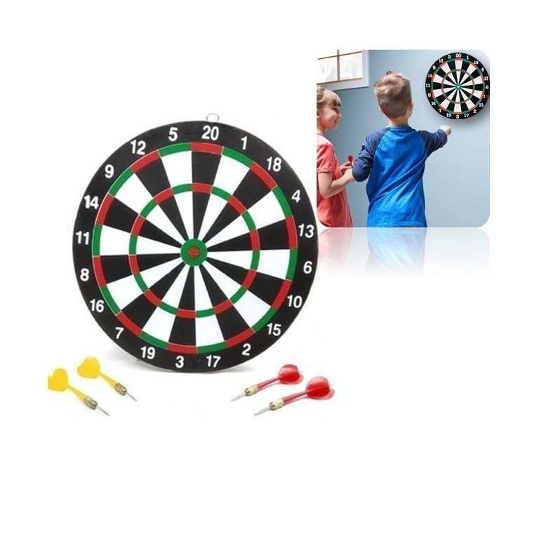 Jogo De Dardos Kit Alvo Com 4 Dupla Face Dardos Diversão
