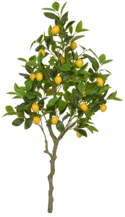 Planta Àrvore Artificial Limoeiro Real Toque C/limão X272 Amarelo 1,20cm - 1