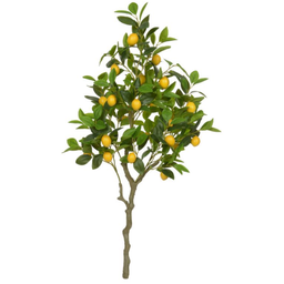 Planta Àrvore Artificial Limoeiro Real Toque C/limão X272 Amarelo 1,20cm - 1