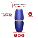 Ver imagem 2 de Porta Escova de Dentes para Banheiro Essence Cor Azul Durín