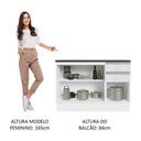 Ver imagem 5 de Balcão de Pia Cozinha 100% Mdf 120 Cm 3 Portas e 2 Gavetas Branco Acordes Madesa Branco