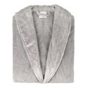 Ver imagem 1 de Roupao Microfibra Gola Texturizada Sofisticata Prata Gg