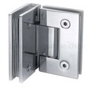 Ver imagem 4 de Dobradiça Inox Gv48 90º Porta de Vidro e Box Canto - Vidro/vidro