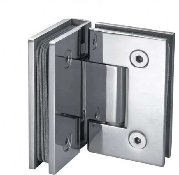 Dobradiça Inox Gv48 90º Porta de Vidro e Box Canto - Vidro/vidro - 1