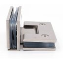 Ver mais imagens de Dobradiça Inox Gv48 90º Porta de Vidro e Box Canto - Vidro/vidro