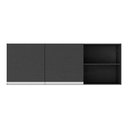 Ver imagem 5 de Armário de Cozinha Aéreo 150 Cm 2 Portas Veneza Multimóveis Mp3741.898 Preto/branco