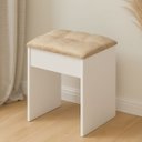 Ver imagem 1 de Banqueta Estofada Pequena para Quarto Closet e Penteadeira