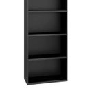Ver imagem 2 de Estante Livreiro Luiza 4 Prateleiras Preto Ajl Móveis