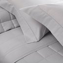 Ver imagem 3 de Jogo de Cama Casal Damask Stripes Cinza 4 Peças 300 Fios 100% Algodão Buddemeyer