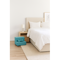 Escada Escadinha Pet 2 Degraus Gato e Cachorro Ideal Sofá, Cama Espumada com Osso Incluso- Azul Clar - 2