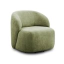 Ver imagem 2 de Poltrona Orgânica Giratória Tecido Bouclê Aime