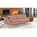 Ver imagem 6 de Sofá Ilha 3 Lugares Living 402cm Modulado Lary Veludo K01 Cor Rose