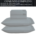 Ver imagem 4 de Conjunto Casal Queen Size Imperiale Algodão Toque Super Macio:cinza