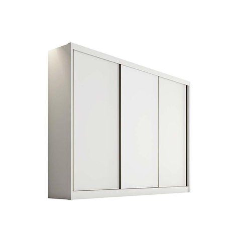 Guarda Roupa Solteiro 3 Portas e 8 Gavetas Sollo-logan Branco