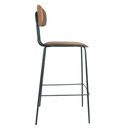 Ver imagem 4 de Kit 2 Banquetas New York Fratini 95 Cm (altura) Base Aço Preto e Assento Poliuretano Pu Caramelo