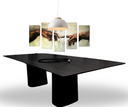 Ver imagem 1 de Mesa de Jantar Retangular Duo 198x122cm em Ébano Modelar