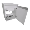 Ver imagem 4 de Tanque Lavanderia 26l Gabinete Mdf Suspenso Suporte Torneira de Bancada