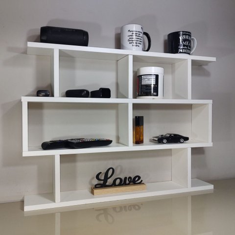 Nicho Suspenso Prateleira para Escritório Zeus Solutions Slim - Branco