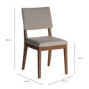 Ver imagem 6 de Conjunto de Jantar Mesa Retangular Avena 4 Cadeiras New Ella - Linho Mescla Cinza
