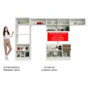 Ver imagem 6 de Armário de Cozinha Completa 100% MDF 350cm Branco/Rustic Acordes Madesa XA01