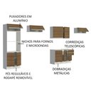 Ver imagem 5 de Armário de Cozinha Completa 100% MDF 350cm Branco/Rustic Acordes Madesa XA01