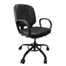 Cadeira de Escritorio Giratoria Reforçada para Obeso com Regulagem de Altura Suporta até 200kg Preta - 1