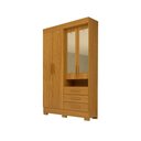 Ver imagem 1 de Guarda Roupa Solteiro 100% Mdf 4 Portas 3 Gavetas com Espelho Débora Acp Móveis Cinamomo