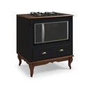 Ver imagem 1 de Balcão Cooktop Hannover 80cm com Nicho para Forno - 60716 Mmj-lz Lz-preto/imbuia