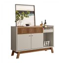 Ver imagem 3 de Buffet 133cm 2 Portas 1 Nicho 1 Gaveta Lucca