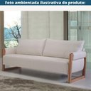 Ver imagem 4 de Sofá 3 Lugares Mh-4194 Herval 191 Cm Estrutura Madeira de Eucalipto Estofado Cinza Base Amêndoa