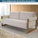 Ver imagem 5 de Sofá 3 Lugares Mh-4194 Herval 191 Cm Estrutura Madeira de Eucalipto Estofado Cinza Base Amêndoa