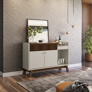 Buffet 133cm 2 Portas 1 Gaveta 1 Nicho Lucca