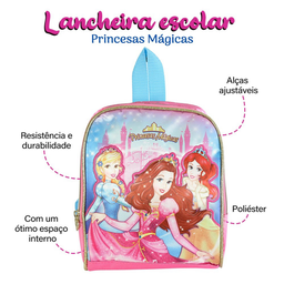 Kit Escolar Mochila Estojo Lancheira Térmica Infantil Menina - 4