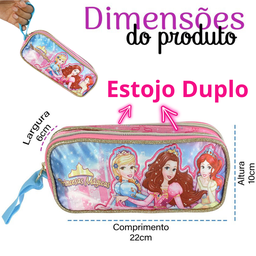 Kit Escolar Mochila Estojo Lancheira Térmica Infantil Menina - 5