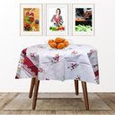 Ver imagem 1 de Toalha de Mesa Termica Redonda - Chaleiras - 1,35m Diâmetro * Mesa Redonda *- Pvc - 4 Cadeiras - Imp