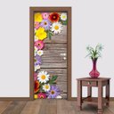 Ver imagem 1 de Adesivo de Porta Flores 7 Arte Destaque P - 0,73 X 2.13 Metros