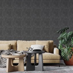 Papel de Parede Autocolante Concreto Escuro e Moderno - Fácil Aplicação (0,40x3,00m) - 5
