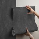 Ver imagem 1 de Papel de Parede Autocolante Concreto Escuro e Moderno - Fácil Aplicação (0,40x3,00m)