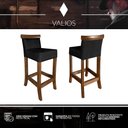 Ver imagem 7 de Cadeira Alta Bancada Banqueta Banco Alto Area Gourmet 65cm Valios Banqueta Alta Creta