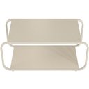 Ver mais imagens de Mesa de Centro para Sala de Estar 80cm Orgânica Industrial Alek A03 Off White - Lyam Decor